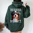 Berner Mommyバーニーズマウンテンドッグ ママ 犬 ママ 母の日 バーニーズマミー レディース オーバーサイズ パーカー バックプリント Navy Blue