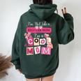 Mother Day I'm Not Like A Regular Mom I'm A Cool-Mom Women Oversized Hoodie Back Print Navy Blue