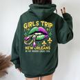 Girls Trip New Orleans In My Mardi Gras Era リップ 楽しいノベルティ レディース オーバーサイズ パーカー バックプリント Navy Blue