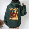 Golden Mommyゴールデン・ママ 母の日 ゴールデンレトリバー・ママ レディース オーバーサイズ パーカー バックプリント Navy Blue