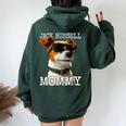 Jack Russell Mommyジャック・ラッセル ママ 母の日 お母さん ジャック・ラッセル・テリア レディース オーバーサイズ パーカー バックプリント Navy Blue