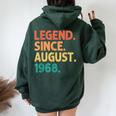 Legendince August 1968 Birthdayintage 1968 レディース オーバーサイズ パーカー バックプリント Navy Blue