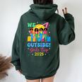 We Outside Girls Trip 2025 Afro Girls Black Together Women Oversized Hoodie Back Print Navy Blue