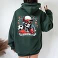 Soccer Mama Mom Life On The Sidelines Mommy Mother's Day Women Oversized Hoodie Back Print Navy Blue