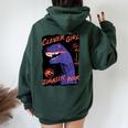 ジュラシック・ワールド Clever Girljurassic Park レディース オーバーサイズ パーカー バックプリント Navy Blue