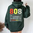 ヴィンテージ 808 ローランド ドラムマシン ギフト 男性 女性 ドラムに レディース オーバーサイズ パーカー バックプリント Navy Blue