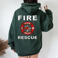 消防士 消防士 キッズ ユース 大人 男の子 女の子 レディース オーバーサイズ パーカー バックプリント Navy Blue