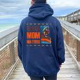 Black Mom Matters Back History Month Proud Mother's Day Women Oversized Hoodie Back Print Forest