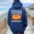Cool Hotdog Outfit For Adult Hotdog Hot Dog Lover Women Oversized Hoodie Back Print Forest