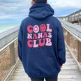 Cool Nanas Club Cool Grandma Mother's Day Women Oversized Hoodie Back Print Forest