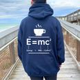EMc2 Means Energy Milk X Coffee2 レディース オーバーサイズ パーカー バックプリント Forest