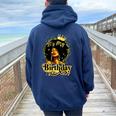 It's My Birthday Melanin Queen African American Afro Women Women Oversized Hoodie Back Print Forest