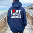 I Love My Yapping Girlfriend レディース オーバーサイズ パーカー バックプリント Forest