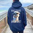Maltese Mommyマルチーズ ママ 犬 お母さん 母の日 お母さん スウィート・マルチーズ レディース オーバーサイズ パーカー バックプリント Forest