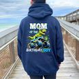 Mom Of The Birthday Boy Monster Truck Dinosaur Party T Rex Women Oversized Hoodie Back Print Forest Mom Of The Birthday Boy Monster Truck Dinosaur Party T Rex Women Oversized Hoodie Back Print Forest