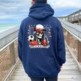 Soccer Mama Mom Life On The Sidelines Mommy Mother's Day Women Oversized Hoodie Back Print Forest