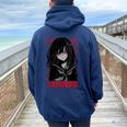 ヤンデレ アニメ 女の子 かわいい エモ ゴス オタク アニメ マンガ好き レディース オーバーサイズ パーカー バックプリント Forest
