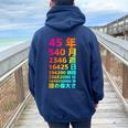 面白い45歳の誕生日の古いメーター 面白い45歳のギフト 女性 男性 面白い電卓 45歳の誕生日のギフト レディース オーバーサイズ パーカー バックプリント Forest