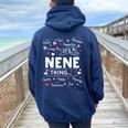 It's A Nene Thing Sayings Cute Grandma Women Oversized Hoodie Back Print Navy Blue