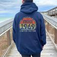 Vintage 1969 Edición Limitada Retro Hecho En 1969 Hombres Es Women Oversized Hoodie Back Print Navy Blue