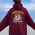 1865年以来、すべてのチェーンを破る 女性 男性 Junenth Freedom レディース オーバーサイズ パーカー バックプリント Maroon
