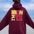 Bruh I'm 12歳 ギフト 男の子 女の子 It's My 12Th Birthday レディース オーバーサイズ パーカー バックプリント Maroon