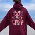 Hecha En Mayo 1980 Regalo 45 Años Cumpleaños Women Oversized Hoodie Back Print Maroon