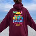 We Outside Girls Trip 2025 Afro Girls Black Together Women Oversized Hoodie Back Print Maroon