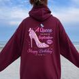 A Queen Was Born In September Happy Birthday To Me Women Oversized Hoodie Back Print Maroon A Queen Was Born In September Happy Birthday To Me Women Oversized Hoodie Back Print Maroon