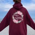 フローラル 97歳 誕生日 男性 女性 97歳 誕生日 レディース オーバーサイズ パーカー バックプリント Maroon