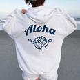 Aloha Beer レディース オーバーサイズ パーカー バックプリント White