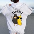 Baa-Nana おもしろバナナ羊しゃれ レディース オーバーサイズ パーカー バックプリント White
