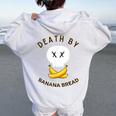 Death By Banana Bread レディース オーバーサイズ パーカー バックプリント White