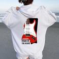 Estado De Mississippi Inicio De Los Blues Music Guitar Tunes Women Oversized Hoodie Back Print White