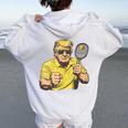 Pickleball Lovers グラフィック ピックルボール 男性 女性 お父さん 長袖tシャツ レディース オーバーサイズ パーカー バックプリント White