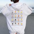 What Your Beerays About You ビールスタイルtシャツ レディース オーバーサイズ パーカー バックプリント White