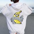 ミニオン Bad To The Banana レディース オーバーサイズ パーカー バックプリント White