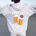 還暦祝い ビール好き 酒好き 父 母 男性 女性 60歳お祝い Cheers To Embracing Life 長袖tシャツ レディース オーバーサイズ パーカー バックプリント White