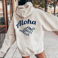 Aloha Beer レディース オーバーサイズ パーカー バックプリント Sand
