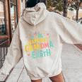 Happiest Grandma On Earth Cute For Grandma Mother's Day Women Oversized Hoodie Back Print Sand Happiest Grandma On Earth Cute For Grandma Mother's Day Women Oversized Hoodie Back Print Sand
