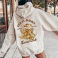Racoon Mother’S Day Blessed Mom Life Feral Moms Social Club Women Oversized Hoodie Back Print Sand