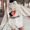 アフガニスタンの国旗 アンティーク調 男性 女性 キッズ アフガニスタン レディース オーバーサイズ パーカー バックプリント Sand