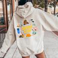 夏のキャンプ旅行 キャンパー キッズ 女の子 男の子 お揃い 長袖tシャツ レディース オーバーサイズ パーカー バックプリント Sand