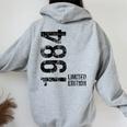 41歳の誕生日 男性 女性 41歳 1984年 誕生日プレゼント レディース オーバーサイズ パーカー バックプリント Sport Grey