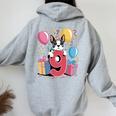9歳の誕生日 男の子 女の子 9歳 9歳 ボストンテリア 長袖tシャツ レディース オーバーサイズ パーカー バックプリント Sport Grey
