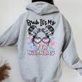 Bruh It's My 7Th Birthday レトロ キッズ 7歳 誕生日 女の子 長袖tシャツ レディース オーバーサイズ パーカー バックプリント Sport Grey