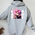 Girls Eat Out 面白いレトロデザイン 長袖tシャツ レディース オーバーサイズ パーカー バックプリント Sport Grey