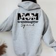 Mom Daughter Granddaughter Squad Matching Mom Mother's Day Women Oversized Hoodie Back Print Sport Grey