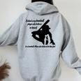 Mother's Day Behind Every Baseball Player Is A Baseball Mom Women Oversized Hoodie Back Print Sport Grey