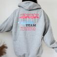 Team Flamingo キュート フラミンゴシャツ 素晴らしい夏用シャツ レディース オーバーサイズ パーカー バックプリント Sport Grey